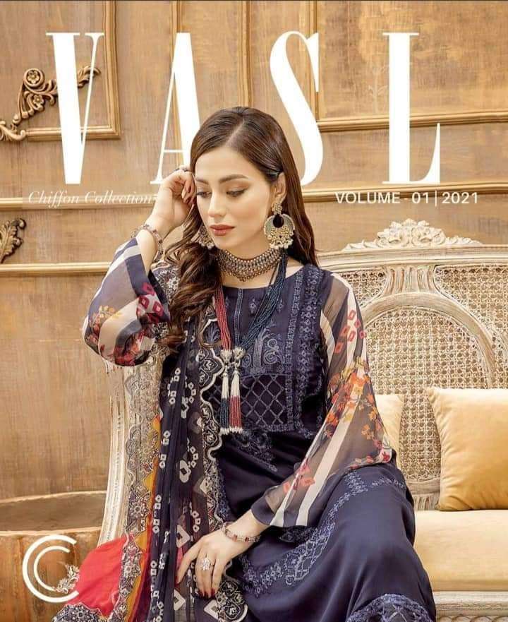 Vasl by Charizma Chiffon Collection 2021